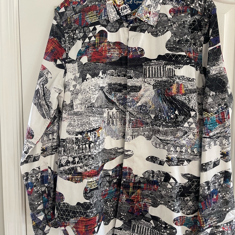 Robert Graham Multicolor Graphic Button Down Shirt